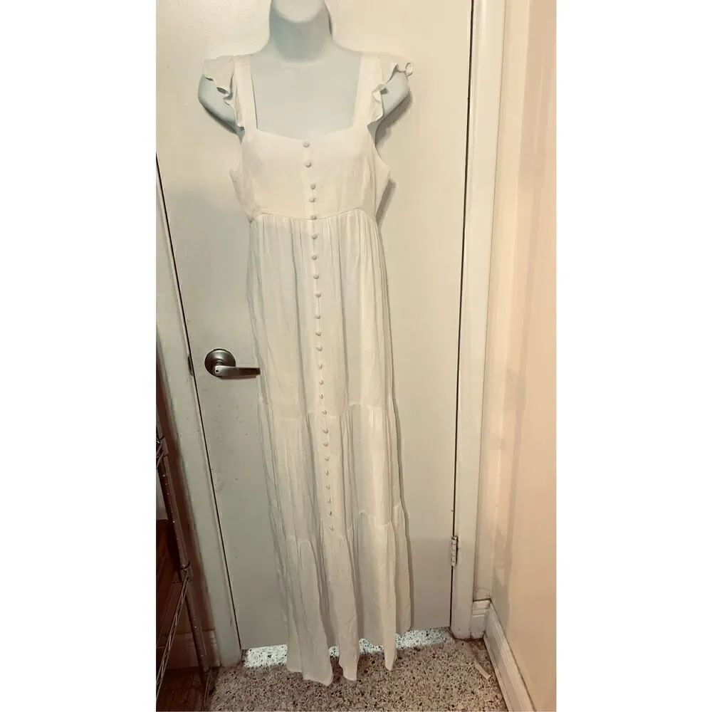 BB Dakota Ready Yacht Dress White Gauze Womens Dress Womens SZ XS New